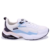 Kinetix Valentı Tx  Beyaz Mavi Ortopedik Günlük Kadın Spor Ayakkabı - 2