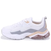 Kinetix Valentı Tx Beyaz Gri Ortopedik Günlük Kadın Spor Ayakkabı - 3