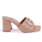 Dagoster DZA07-114216 Nut Topuklu Abiye Kadın Terlik - 2