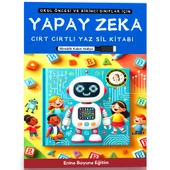Okul Öncesi ve Birinci Sınıflar İçin YAPAY ZEKA Kitabı (Cırt Cırtlı YAZ-SİL) - 1
