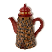 Denizfeneri Porselen Çaydanlık Lighthouse Teapot Dekoratif - 1