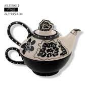 Cambria Nouveau Dekoratif  Porselen Çaydanlık - 2