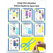 Elbise Giydirme Oyun Aktivitesi (Çizgi Film Güzelleri) - 1