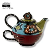 Cambria Dekoratif Porselen Çaydanlık - 2