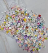 Tırnak Süsleme Charm Nail Art Charm Taşları Çiçek Dizayn Mix 3D Tırnak Süsleri thumbnail 1