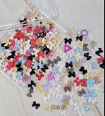 Tırnak Süsleme Charm Nail Art Charm Taşları Fiyonk Dizayn Mix 3D Tırnak Süsleri thumbnail 1