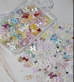 Tırnak Süsleme Charm Nail Art Charm Taşları Fiyonk Dizayn Mix Renk 3D Tırnak Süsleri 042 thumbnail 1
