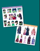 Eczacının Günlüğü Maomao - Kusuriya no Hitorigoto 2li sticker set-parlak kağıt - 2