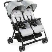 Nessiworld Chicco Ohlala Twin İkiz Bebek Arabası Silver - 1