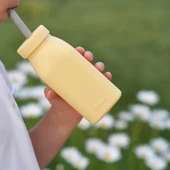 Nessiworld Oioi Şişe + Pipet 200ml Mellow Yellow / Powder Grey - 2