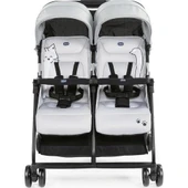 Nessiworld Chicco Ohlala Twin İkiz Bebek Arabası Silver - 2