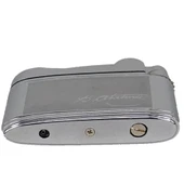 Atatürk İmzalı İbelo Tarz Gazlı Çakmak Gümüş Renk thumbnail 4