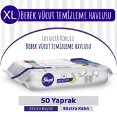 Nessiworld Sleepy XL Lavanta Kokulu Bebek Vücut Temizleme Mendili 50 Yaprak - 1