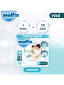 Nessiworld Molfix Premium Bebek Bezi Fırsat Paketi 2 Beden 3-6 Kg 70 Adet thumbnail 2