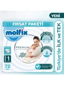 Nessiworld Molfix Premium Bebek Bezi Fırsat Paketi 1 Beden 2-5 Kg 72 Adet - 1