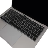 F Klavye Macbook Air M1 13inç Kılıfı TouchID'li DaktiloTip A2337 A2179 A1932 ile Uyumlu - 1