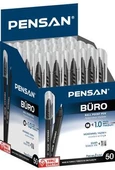 Pensan Büro Siyah Tükenmez Kalem 1Mm 2270 50 Li Paket - 1