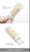 5 ADET G9 LED AMPÜL 10 WATT 88 LED,Lİ ( BEYAZ IŞIK ) - 4