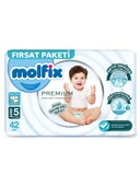 Nessiworld Molfix Premium Bebek Bezi Fırsat Paketi 5 Beden 11-18 Kg 42 Adet thumbnail 1