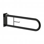 Engelli Mafsallı WC Tutunma Barı Siyah - 1