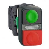 Schneıder,Ledli Çiftli Yaylı Buton Yeşil Kırmızı 24V Xb5Aw73731B5 - 1