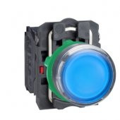Schneıder,Işıklı Yaylı Buton Mavi 1Na +1Nk 24V Led Xb5Aw36B5 - 1