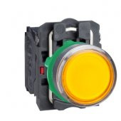 Schneıder,Işıklı Yaylı Buton Sarı 1Na +1Nk 24V Led Xb5Aw35B5 - 1