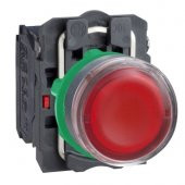 Schneıder,Işıklı Yaylı Buton Kırmızı 1Na +1Nk 220V Led Xb5Aw34M5 - 1