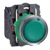 Schneıder,Işıklı Yaylı Buton Yeşil 1Na +1Nk 220V Led Xb5Aw33M5 - 1