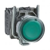 Schneıder,Işıklı Yaylı Buton Yeşil 1Na +1Nk 220V Led Xb4Bw33M5 - 1
