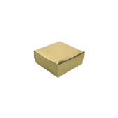 Komple Karton Kutu Düz Renk 7X7X2.2 CM (25 Adet)  Gold - 1