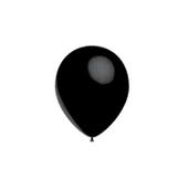 Metalik  Balon 12 İnç Baskısız (100 Adet)  Siyah - 1