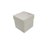Komple Karton Kutu Düz Renk 7X7X7 CM (25 Adet)  Beyaz - 1