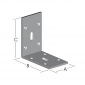 Ermo Ağır Yük Köşebent L Demiri 60x150x150 mm - 1