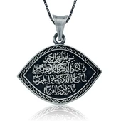 KENPAZAR 925 Ayar Gümüş Nazar Duası Kadın Gümüş Kolye - 1