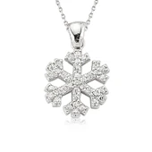 KENPAZAR 925 Ayar Gümüş Kar Tanesi Kadın Gümüş Kolye - 1