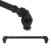 Alyans Çekmece Dolap Dolabı Kulpu Kulbu 192 Mm Siyah Rustik Metal Kulpları (4 ADET) Mobilya Mutfak thumbnail 2