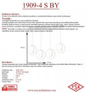 Eray Aydınlatma 1909-4 Beyaz 4 lü Sıralı Led Avize - 3