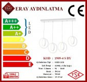 Eray Aydınlatma 1909-4 Beyaz 4 lü Sıralı Led Avize - 4