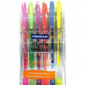 Neon Jel Kalem 6 Renk Fosforlu Pensan 6 Renk Neon Jel Kalem Pensan My King Neon Gel - 3