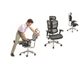 Uzay Ofis Fly Fonksiyonel Müdür Koltuğu - Siyah thumbnail 3