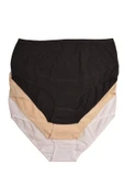 Luvmabelly MYRA9801 Özten - Modal Hamile Külot 3 lü Siyah Ten Beyaz - 1