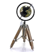 KENPAZAR Tripod Standlı Dönen Dekoratif Dünya YerKüre Harita Hediyelik - 1