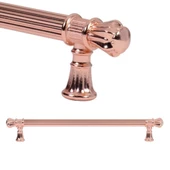 Akbatı Çizgili Çekmece Dolap Kapak Kulpu Kulbu 224 mm Rustik Metal Kulp - 2