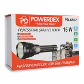Powerdex PD-6692 15Watt Süper LED Profesyonel Şarjlı El Feneri - 6