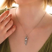 KENPAZAR 925 Ayar ​Gümüş Kaplan Figürlü Kadın Kolye thumbnail 4