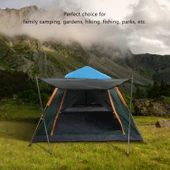 KENPAZAR Tam Otomatik Su Ve Rüzgar Geçirmez Gölgelikli Tenteli 6 Kişilik Kamp Çadırı 240*240*155cm - 3