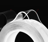 KENPAZAR 1m*3cm Çift Taraflı Şeffaf Bant 1 Metre - 3