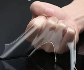 KENPAZAR 1m*3cm Çift Taraflı Şeffaf Bant 1 Metre - 4