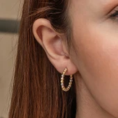 KENPAZAR Gümüş Dorika Kadın Küpe - 5